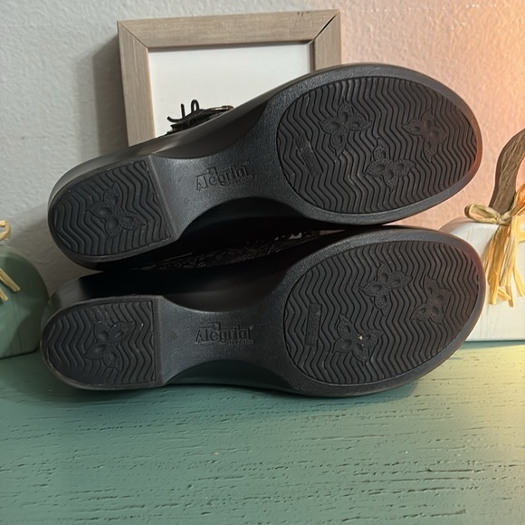 Alegria Black Leather Slip-On - Picture 4 of 5